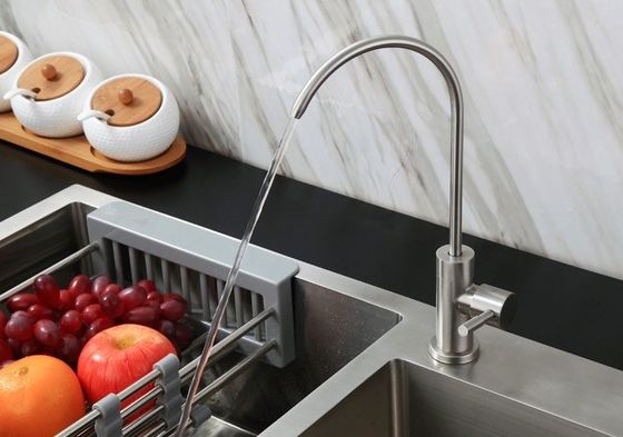 OEM Brushed Stainless Steel Kitchen Faucets Hot And Cold Water Faucet For Kitchen