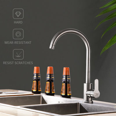 Contemporary Polishing Stainless Steel Sink Tap Wire Drawing Stainless Kitchen Faucet