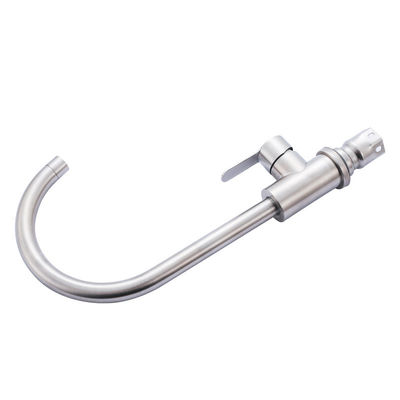 304 Stainless Steel Hot And Cold Basin Mixer Nickel Brushed For Kitchen