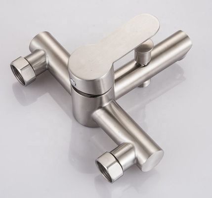 2.2 GPM Wall Mount Stainless Steel Faucet For Bathroom
