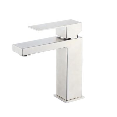 Environmental Sanitation Brushed Hot And Cold Basin Mixer Dirty Resistant
