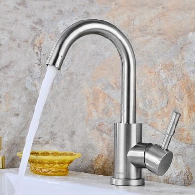No Rust Hygienic Single Hole Sink Mixer Taps Environmental Protection