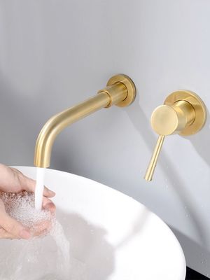 OEM Stainless Steel Gold Concealed Kitchen Faucet Dirt Resistant
