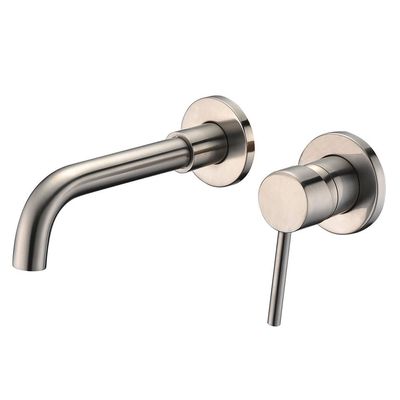 OEM ODM Brushed Nickel Concealed Faucet Wall Mount Bathroom Basin Faucet