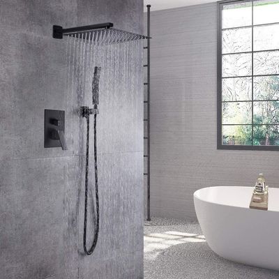 Black Brushed Stainless Steel Concealed Faucet Preservative Hot And Cold Water Faucet
