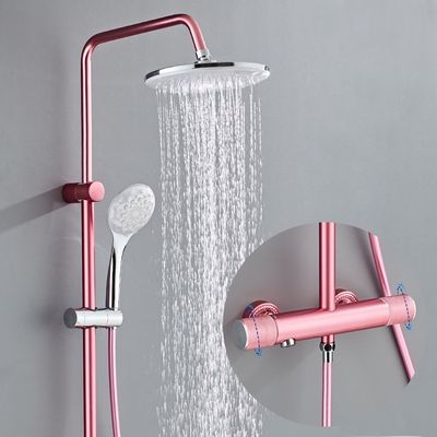Surface Plating Bathroom Shower Faucets Stainless Steel Hot And Cold Tap