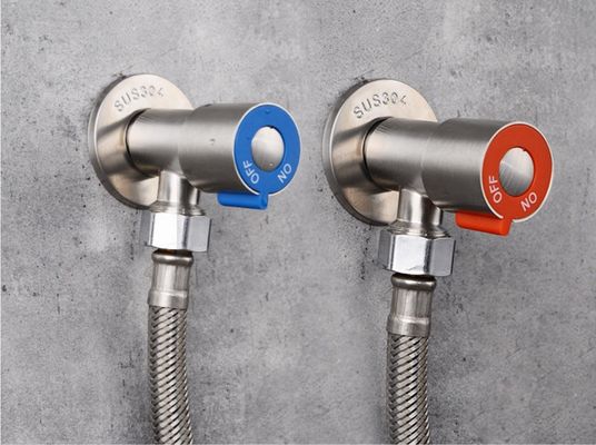 Stainless Steel Bathroom Angle Stop Anti Oxidation Wear Resistance